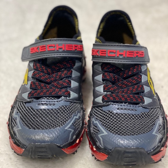 Skechers Mega-Flex (Lite) Red Boys 10.5Toddler US - Picture 4 of 6